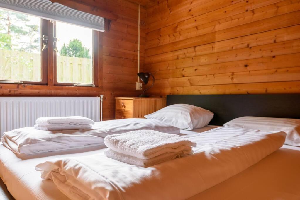 Spacious Wooden Cottage With Infra-Red Sauna At Veluwe Putten Exteriér fotografie
